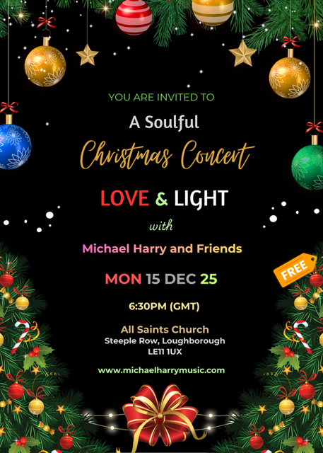 A Soulful Christmas Concert Flyer 