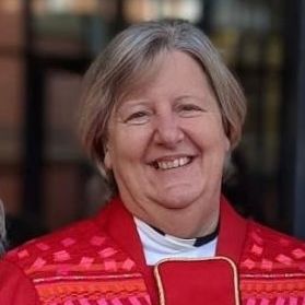 A head and shoulders picture of the the Venerable Claire Wood, Archdeacon of Loughborough