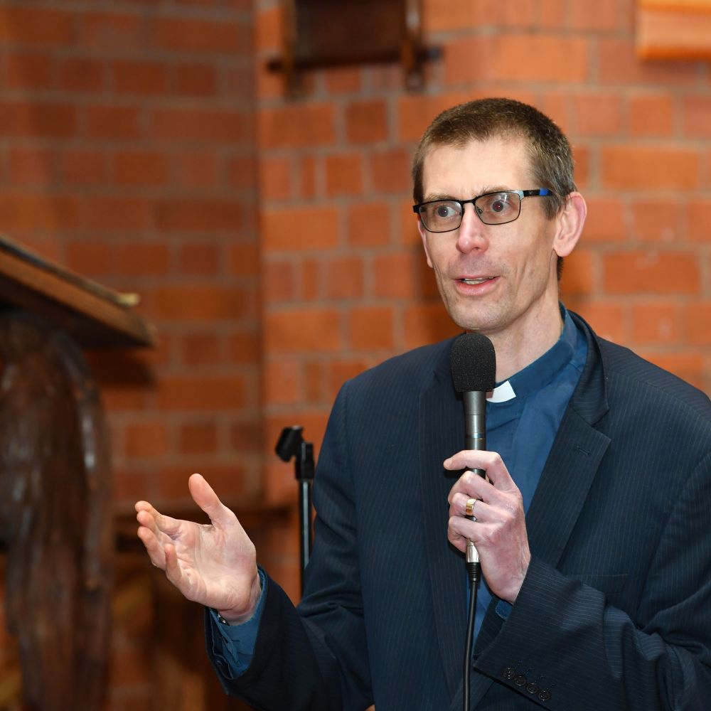 Revd Tom Wilson speaking