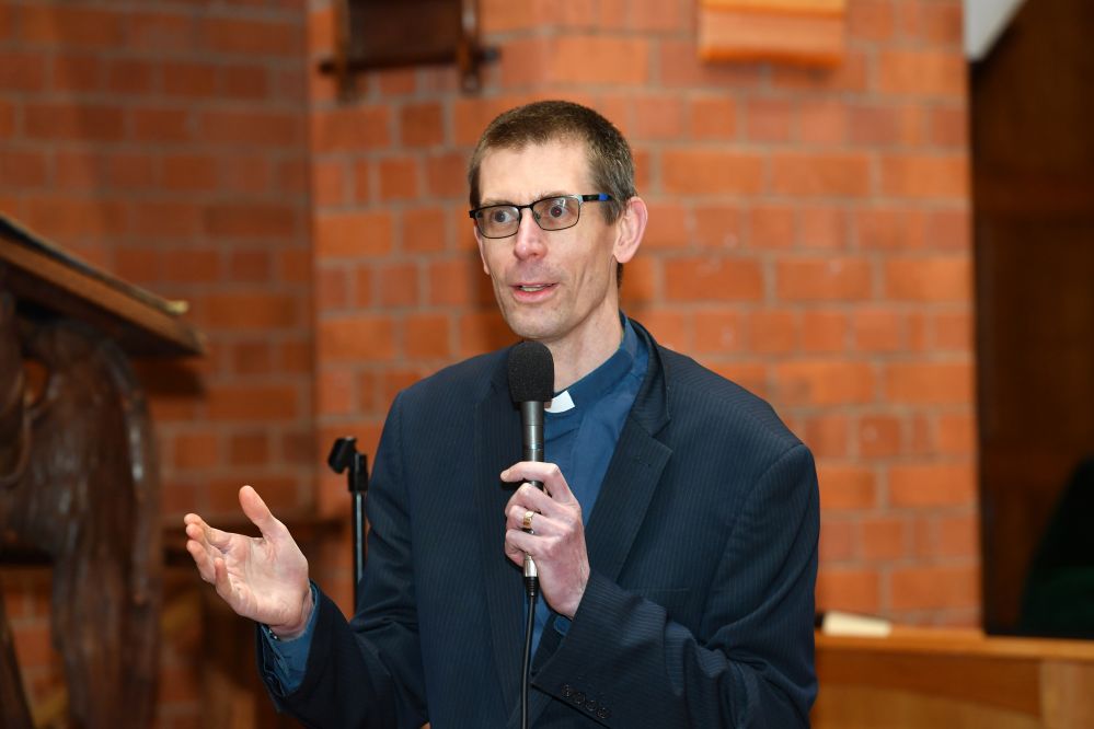Revd Tom Wilson speaking